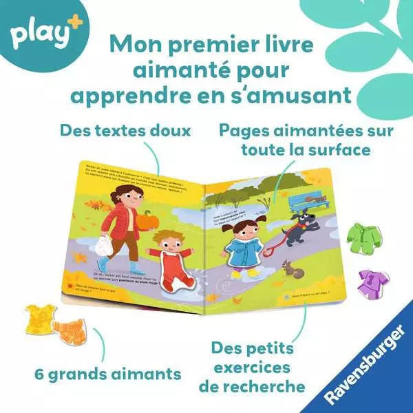 Livre aimanté - Apprendre les couleurs en s habillant - Play +