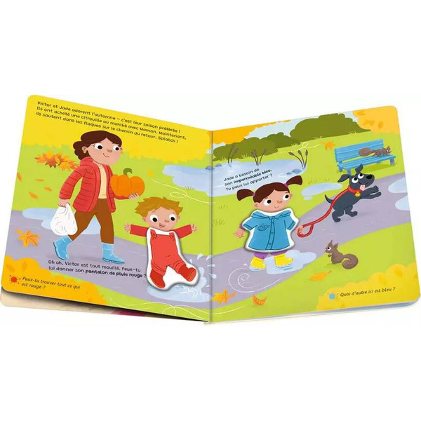 Livre aimanté - Apprendre les couleurs en s habillant - Play +