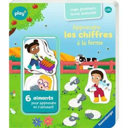 Livre aimanté - Apprendre les chiffres à la ferme - Play +