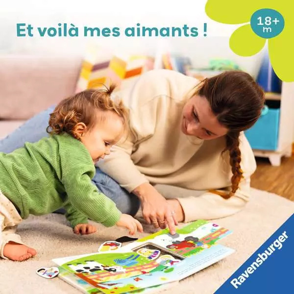 Livre aimanté - Apprendre les chiffres à la ferme - Play +