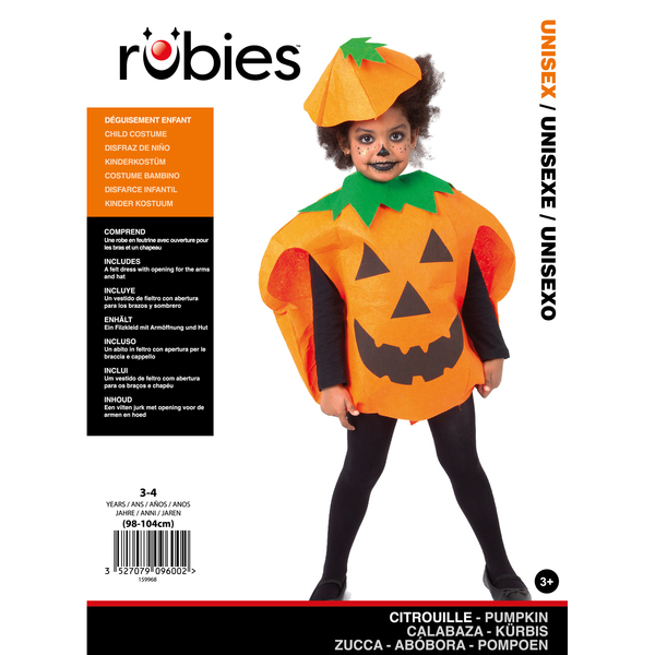 Déguisement de citrouille 3-4 ans