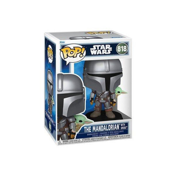 Figurine Funko Pop! Star Wars - The Mandalorian avec Grogu n°818