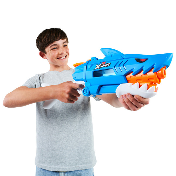XSHOT Pistolet à eau Water Shark Attack Fast-Fill