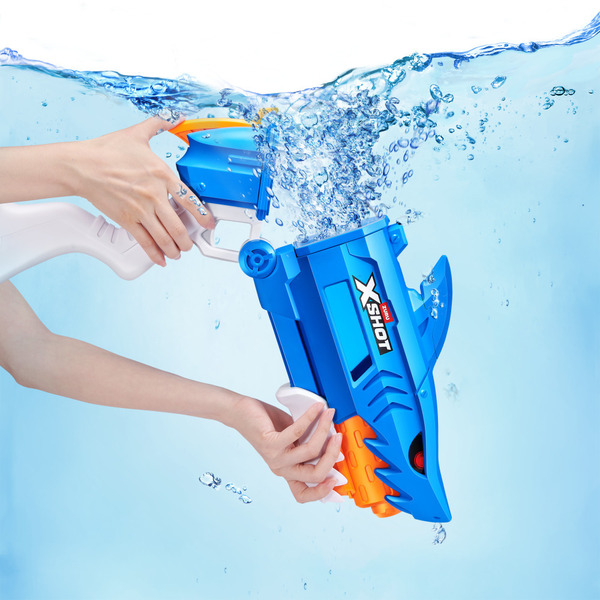 XSHOT Pistolet à eau Water Shark Attack Fast-Fill