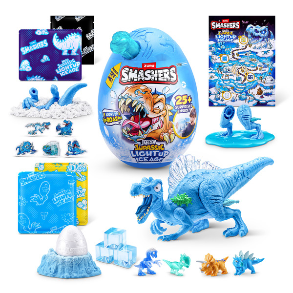 Smashers - Pack de 2 Mini Jurassic Light Up Ice Age