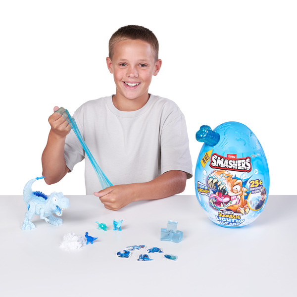 Smashers - Pack de 2 Mini Jurassic Light Up Ice Age