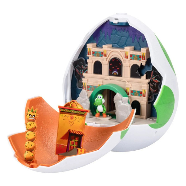 Playset œuf Yoshi 2 en 1 avec  2 figurines - Film Super Mario Galaxy
