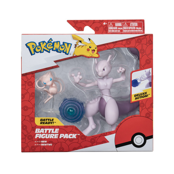 Pack 2 figurines Pokémon - Mew et Mewtwo - 5 /11cm