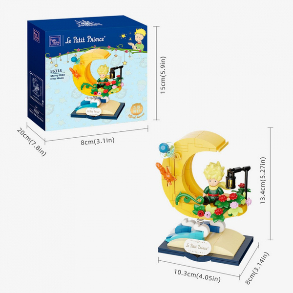 Figurine Pantasy à construire - Le Petit Prince et renard sur la lune