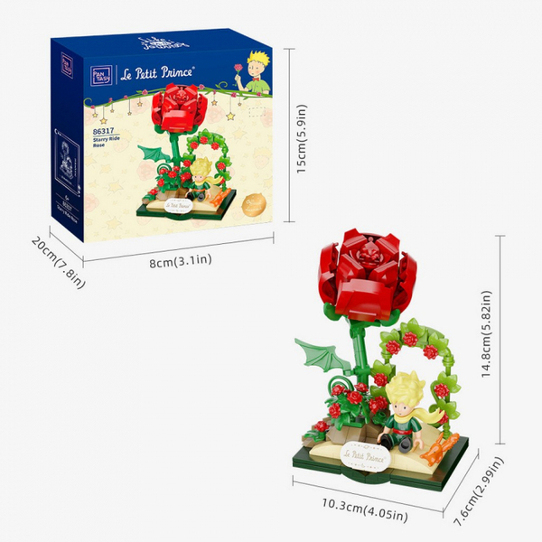 Figurine Pantasy à construire - Le Petit Prince avec renard et rose