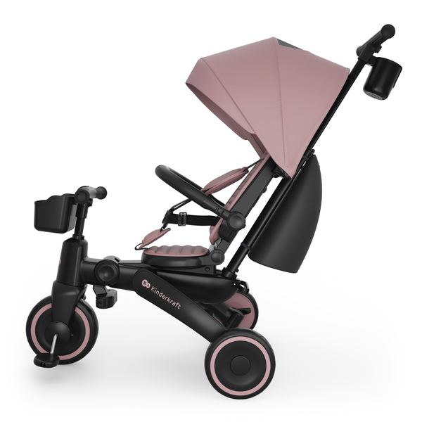 Tricycle évolutif et pliant JAZZ 3 6-en-1 - rose