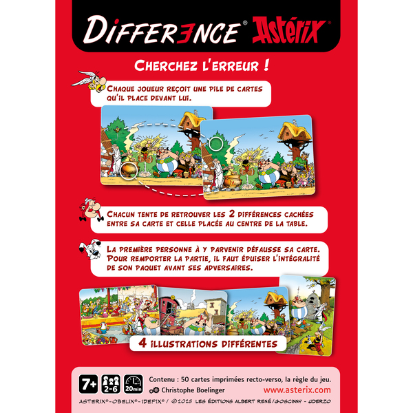 Différence - Edition Astérix - Jeu de rapidité