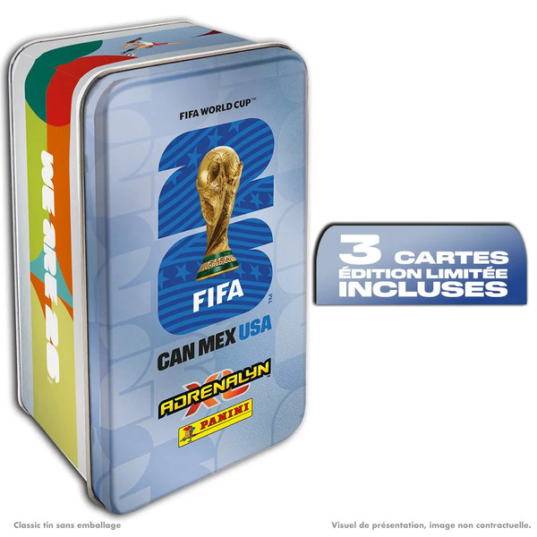 Boite métal grand format Panini - Coupe du Monde FIFA 2026™ Adrenalyn XL™