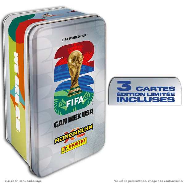 Boite métal grand format Panini - Coupe du Monde FIFA 2026™ Adrenalyn XL™
