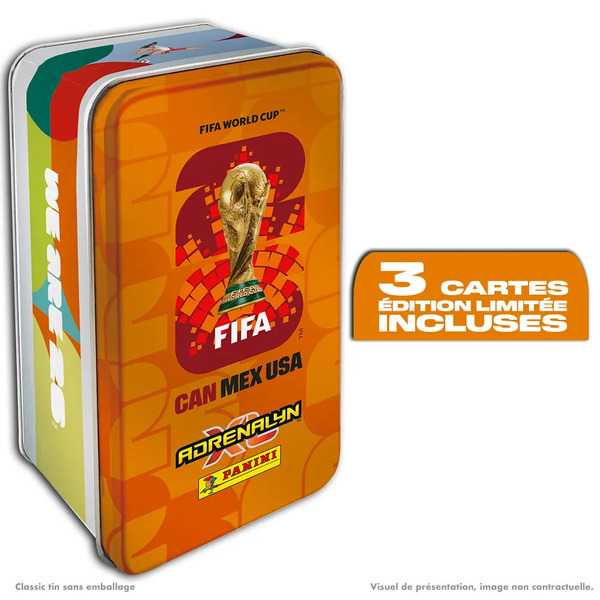 Boite métal grand format Panini - Coupe du Monde FIFA 2026™ Adrenalyn XL™