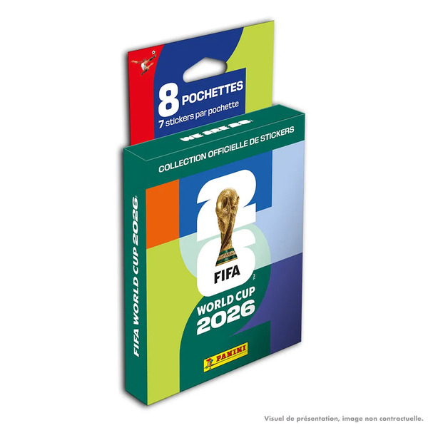 Blister 8 pochettes stickers Panini - Coupe du Monde FIFA 2026™ Adrenalyn XL™