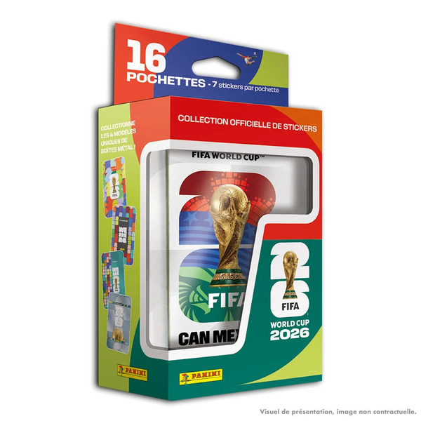 Boite métal stickers Grand Format Panini - Coupe du Monde FIFA 2026™ Adrenalyn XL™