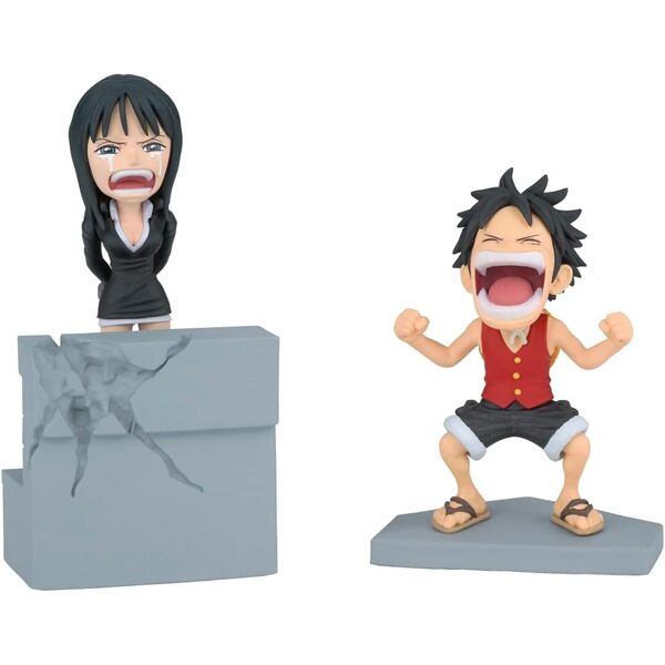 Figurine One Piece Monkey D. Luffy et Nico Robin 