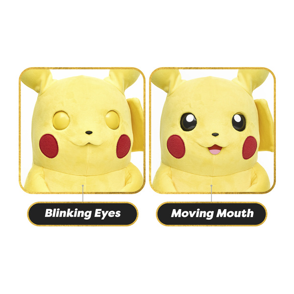 Peluche marionnette interactive Pikachu - Pokémon - Real FX