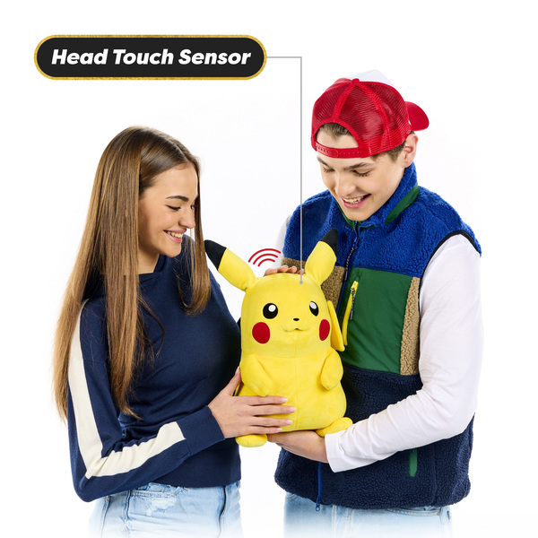 Peluche marionnette interactive Pikachu - Pokémon - Real FX