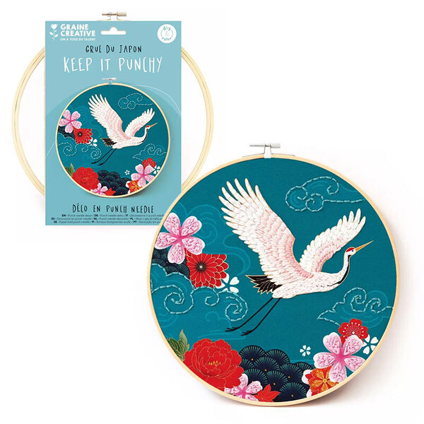 Kit Punch Needle - Grue du Japon