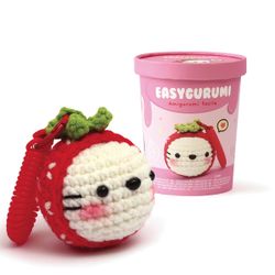 Kit porte-clé Easygurumi DIY - Fraise