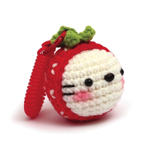 Kit porte-clé Easygurumi DIY - Fraise