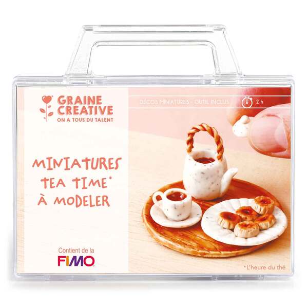 Kit FIMO miniatures à modeler - Tea time