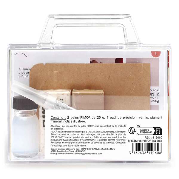 Kit FIMO miniatures à modeler - Tea time
