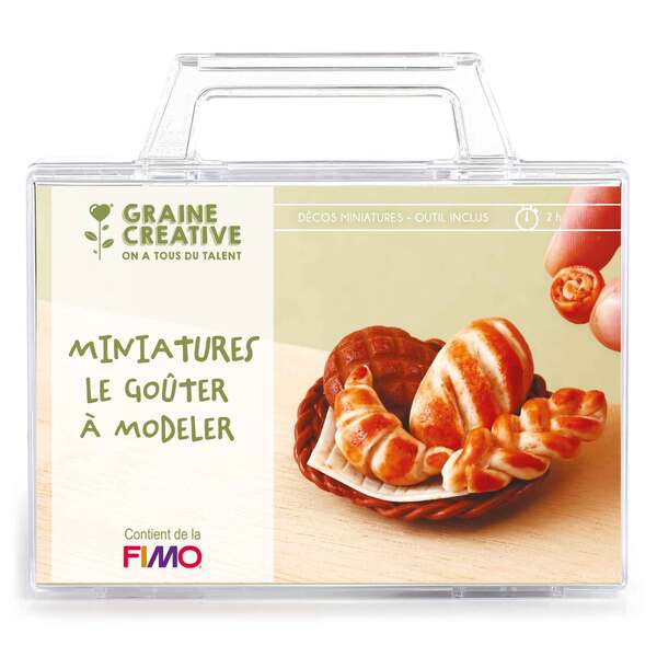 Kit FIMO miniatures à modeler - Le goûter