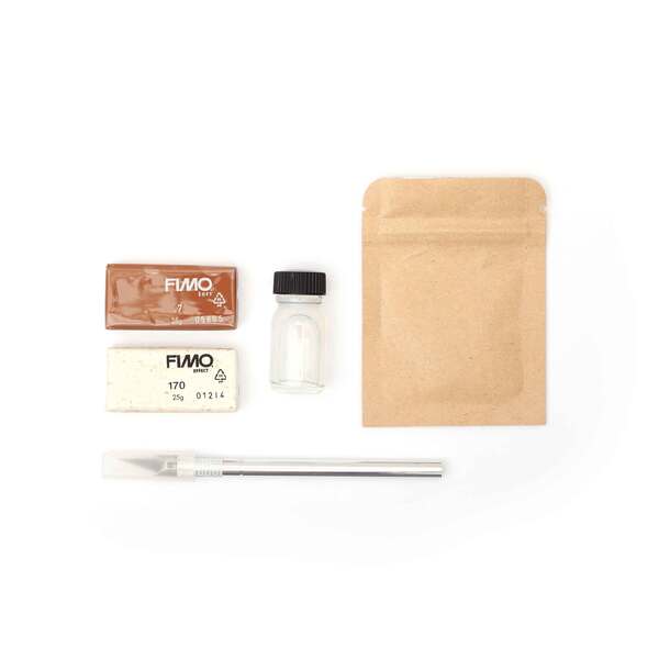 Kit FIMO miniatures à modeler - Le goûter