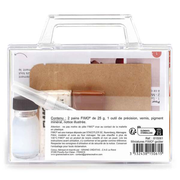 Kit FIMO miniatures à modeler - Le goûter