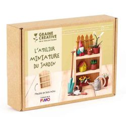 Kit FIMO miniatures à modeler -Le jardin