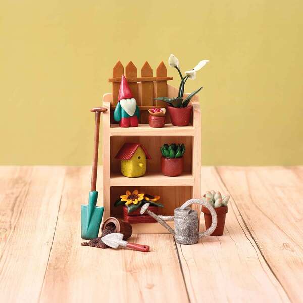 Kit FIMO miniatures à modeler -Le jardin