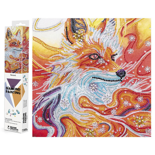 Broderie diamant – Renard