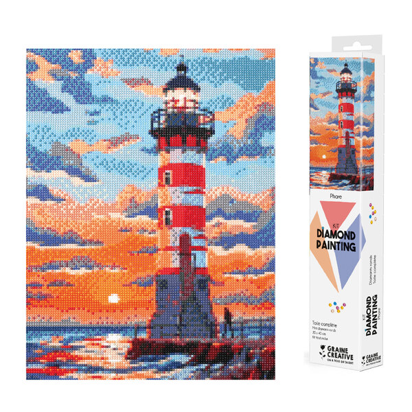 Broderie diamant - Phare