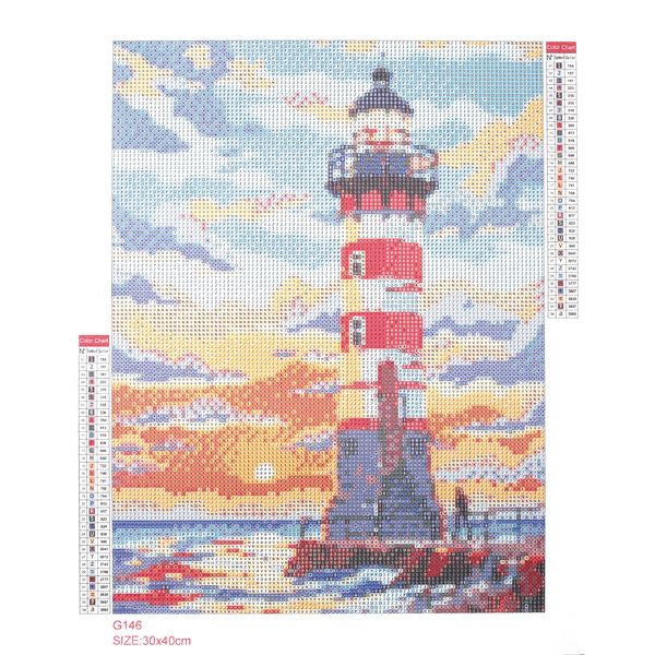 Broderie diamant - Phare
