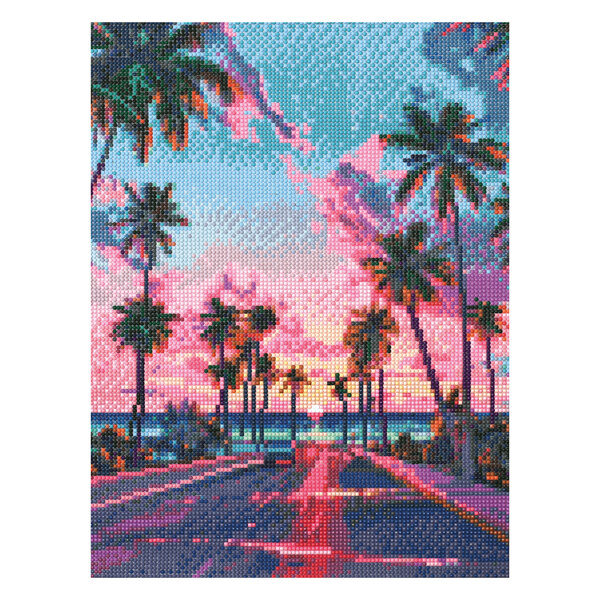 Broderie diamant - Palmiers