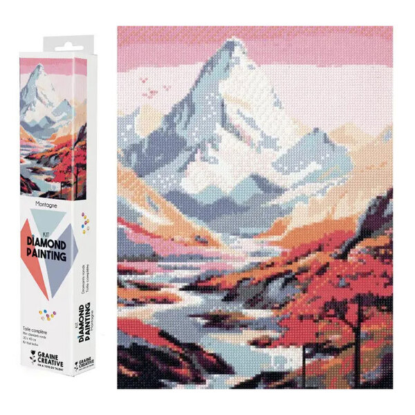 Broderie diamant – Montagne