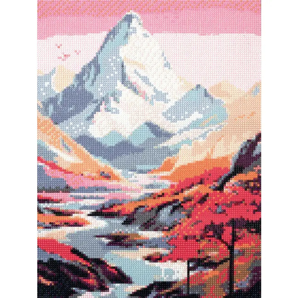 Broderie diamant – Montagne
