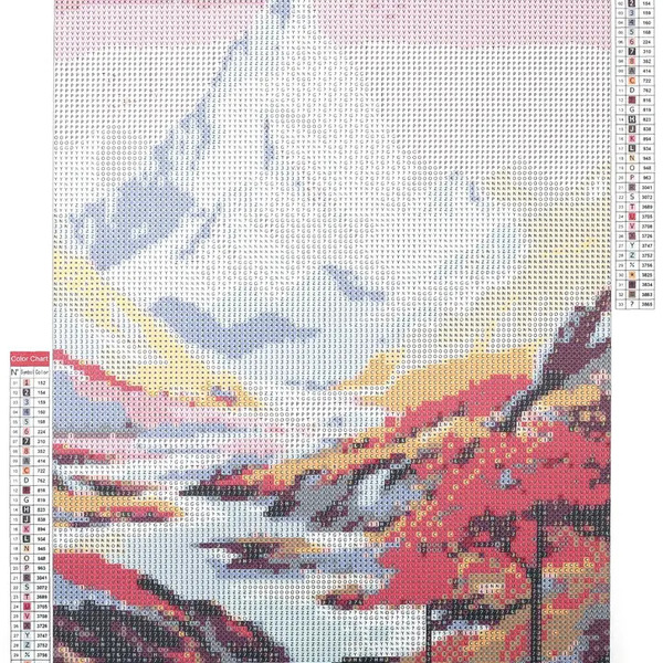 Broderie diamant – Montagne