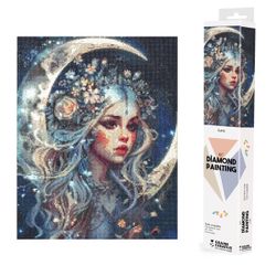 Broderie diamant - Lune