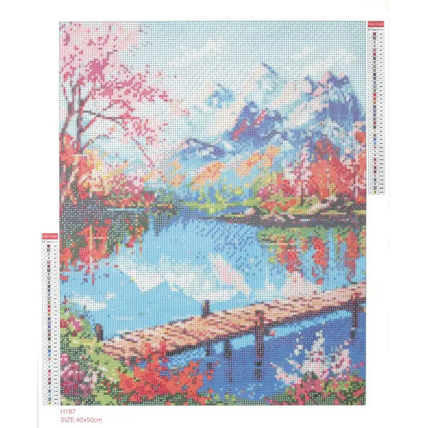 Broderie diamant – Lac