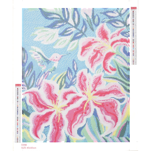 Broderie diamant - Colibri