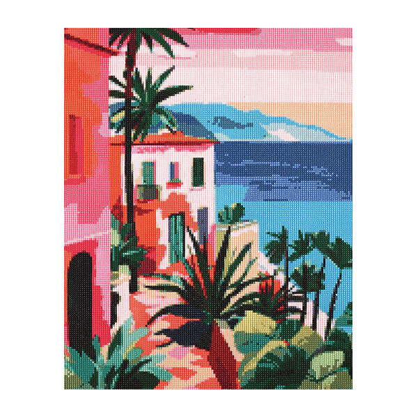 Broderie diamant - Village