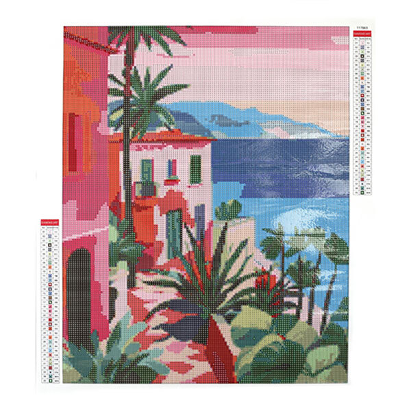 Broderie diamant - Village