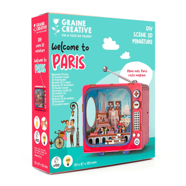 Maquette en bois 3D TV - Paris