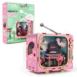 Maquette en bois 3D TV - Tokyo