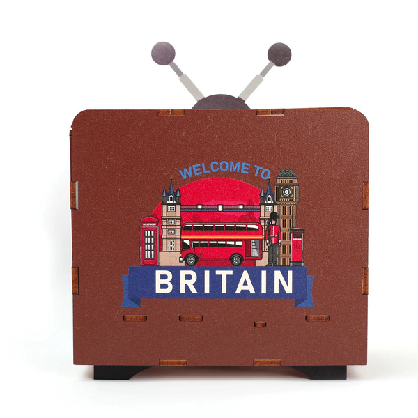 Maquette en bois 3D TV - Londres