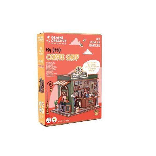 Maquette en bois - Mon petit coffee shop
